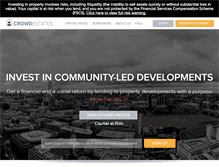 Tablet Screenshot of crowdestates.com
